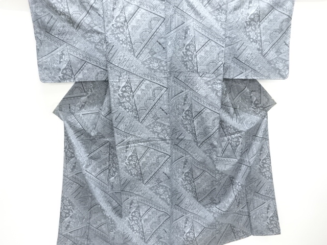 大正ロマン　花鳥模様着物